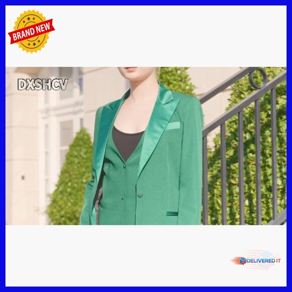 Women's 3-Piece Suit Set Blazer Pants Vest Business Professional Outfit - Picture 7 of 7